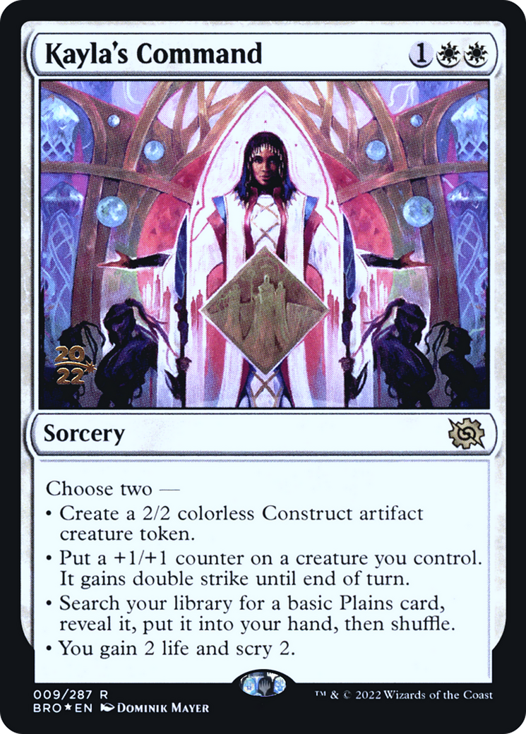 Kayla's Command (PRE-009) - The Brothers' War Promos Foil