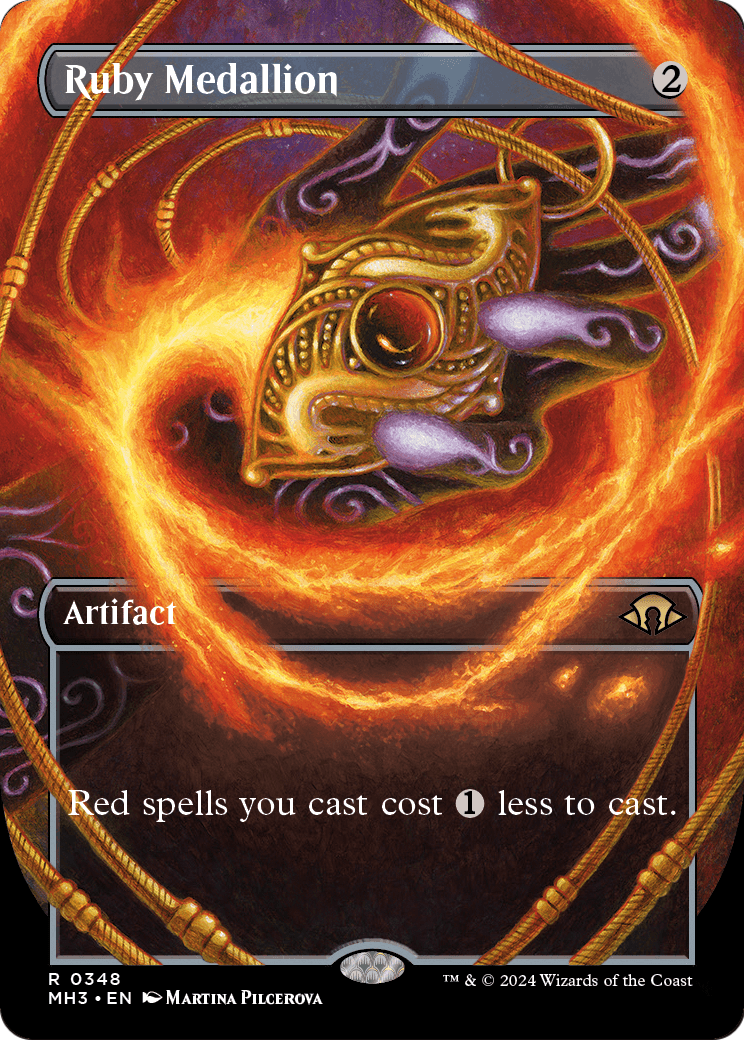 Ruby Medallion (Borderless) (MH3-348) - Modern Horizons 3 Foil