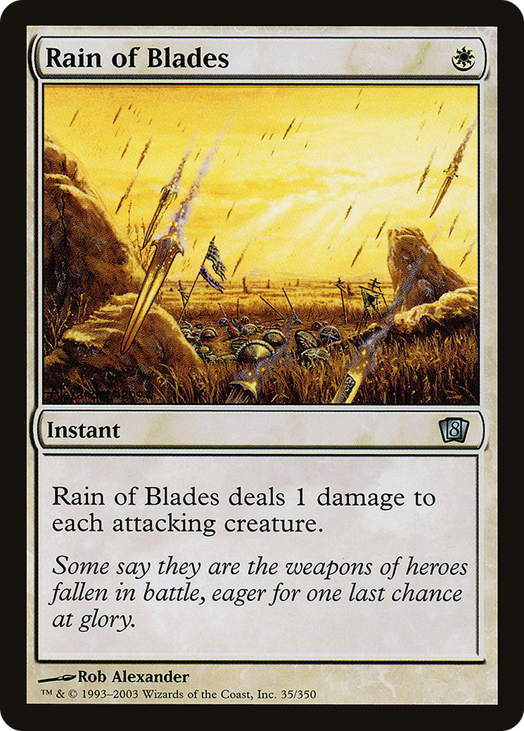 Rain of Blades (8ED-035) - 8th Edition Foil