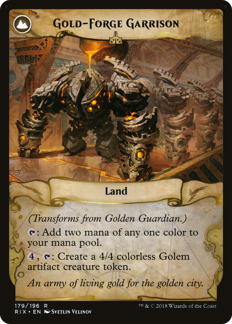 Golden Guardian (RIX-179) - Rivals of Ixalan: (compasslanddfc)
