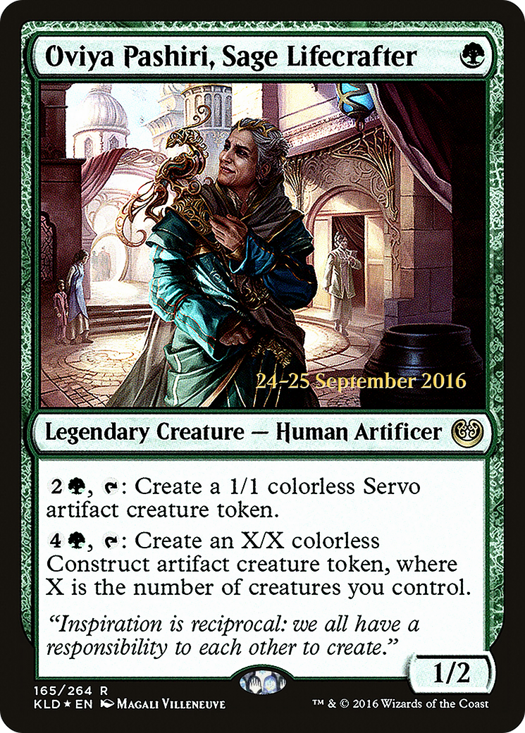 Oviya Pashiri, Sage Lifecrafter (PRE-165S) - Kaladesh Promos Foil