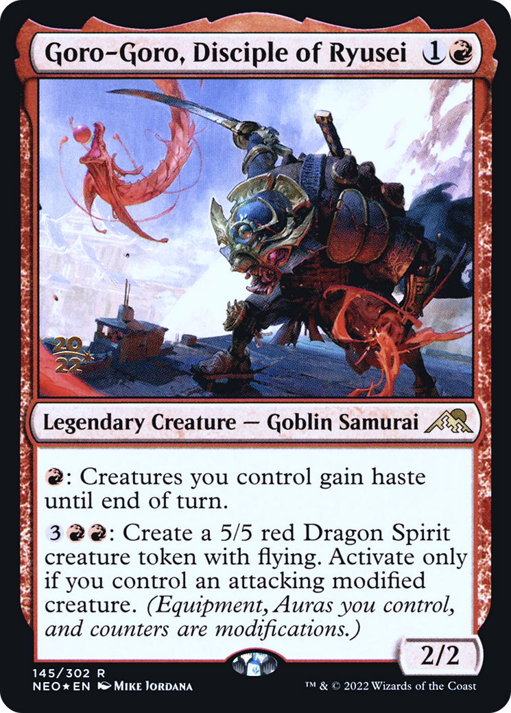 Goro-Goro, Disciple of Ryusei (PRE-145) - Kamigawa: Neon Dynasty Promos Foil