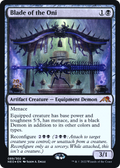 Blade of the Oni (PRE-089) - Kamigawa: Neon Dynasty Promos Foil