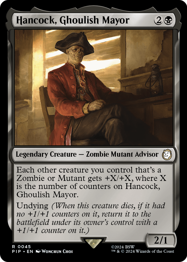Hancock, Ghoulish Mayor (PIP-045) - Fallout