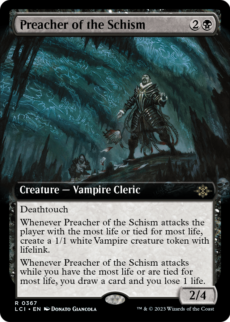 Preacher of the Schism (Extended Art) (LCI-367) - The Lost Caverns of Ixalan: (Extended Art) Foil