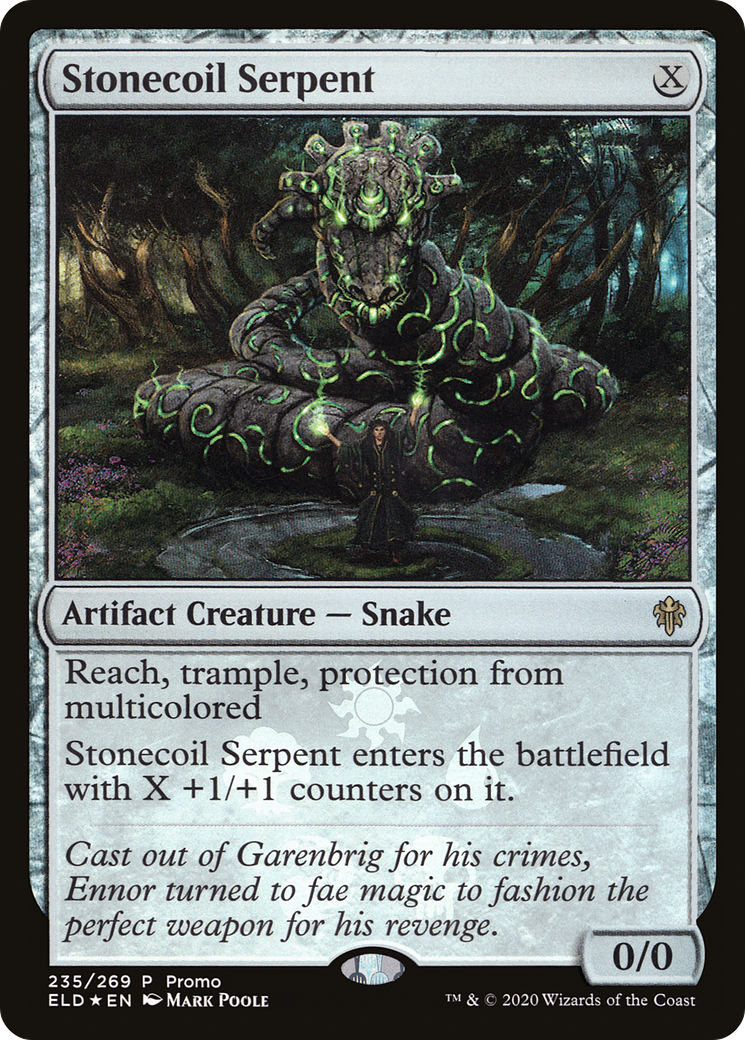 Stonecoil Serpent (MEDIA-235) - Throne of Eldraine Promos Foil