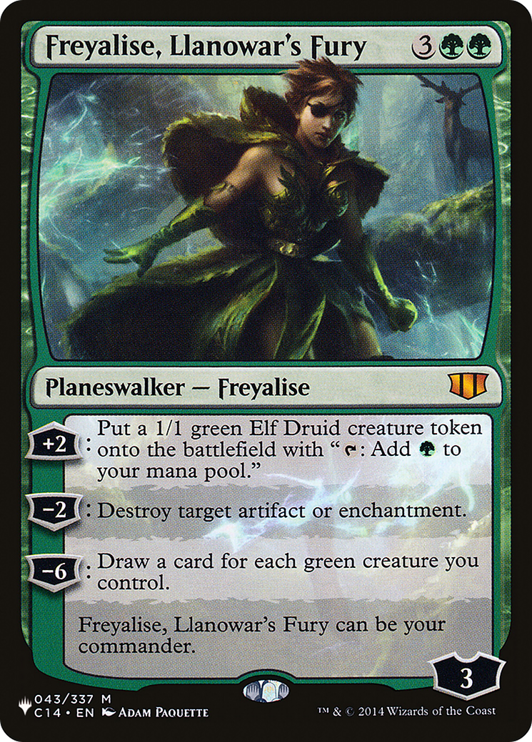 Freyalise, Llanowar's Fury (LIST-C14-43) - The List