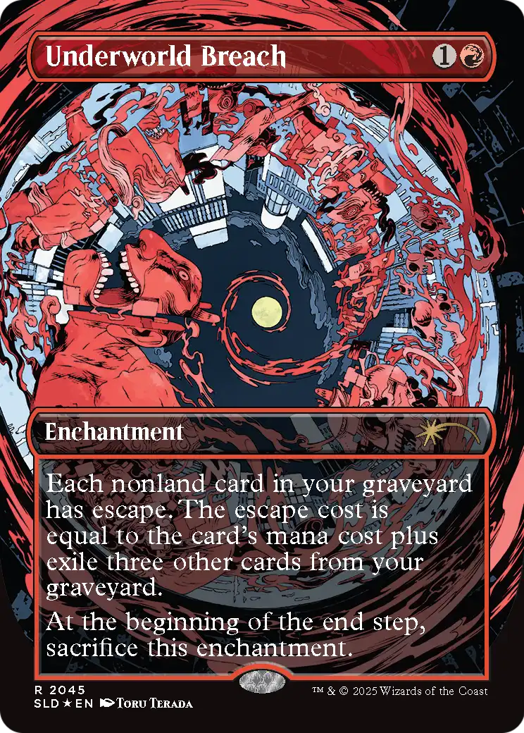 Underworld Breach (2045) (Raised Foil) (SLD-2045) - Secret Lair Drop (Borderless) Foil