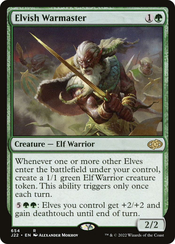 Elvish Warmaster (J22-654) - Jumpstart 2022