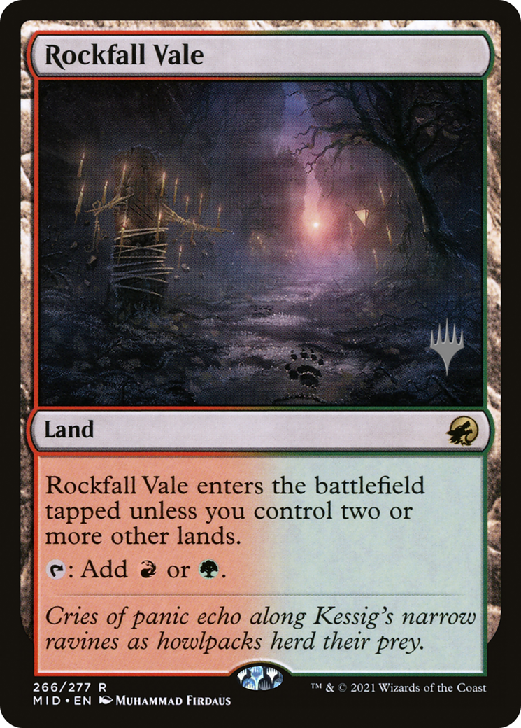 Rockfall Vale (PPMID-266) - Innistrad: Midnight Hunt Promos Foil