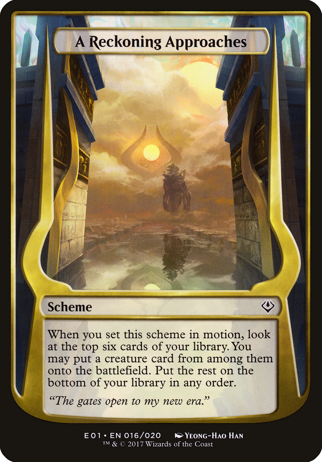 A Reckoning Approaches (Archenemy: Nicol Bolas) (OVER-016) - Archenemy: Nicol Bolas Schemes