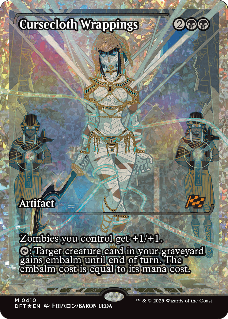 Cursecloth Wrappings (Showcase) (Fracture Foil) (DFT-410) - Aetherdrift: (Showcase) Foil