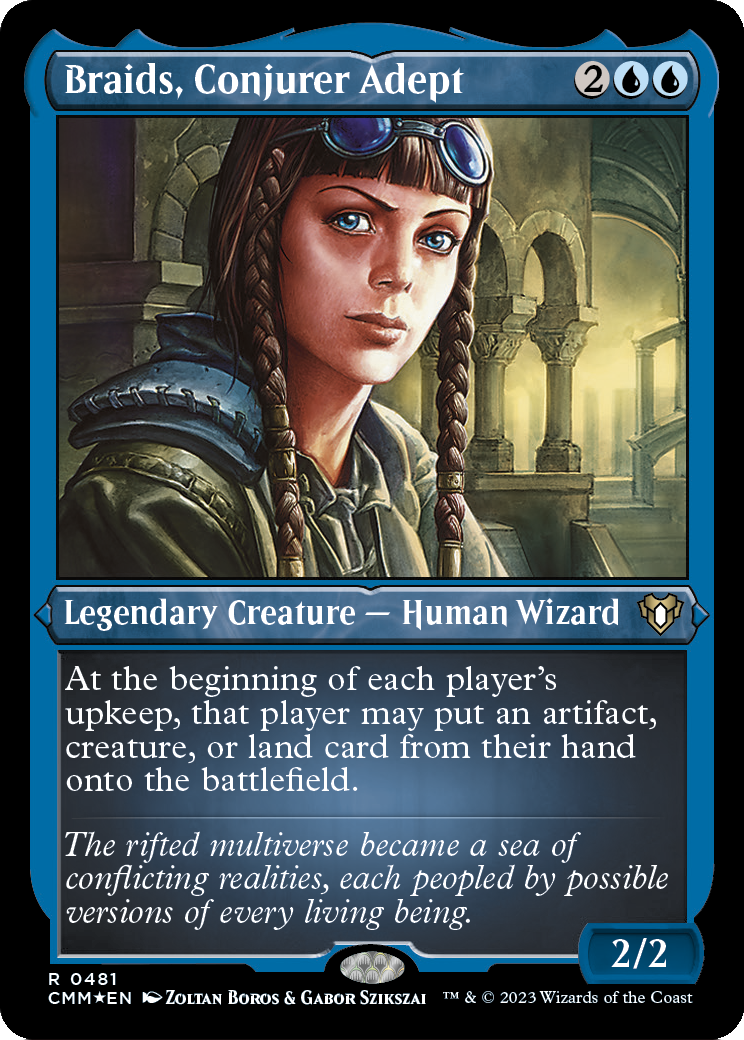Braids, Conjurer Adept (Foil Etched) (CMM-481) - Commander Masters Foil