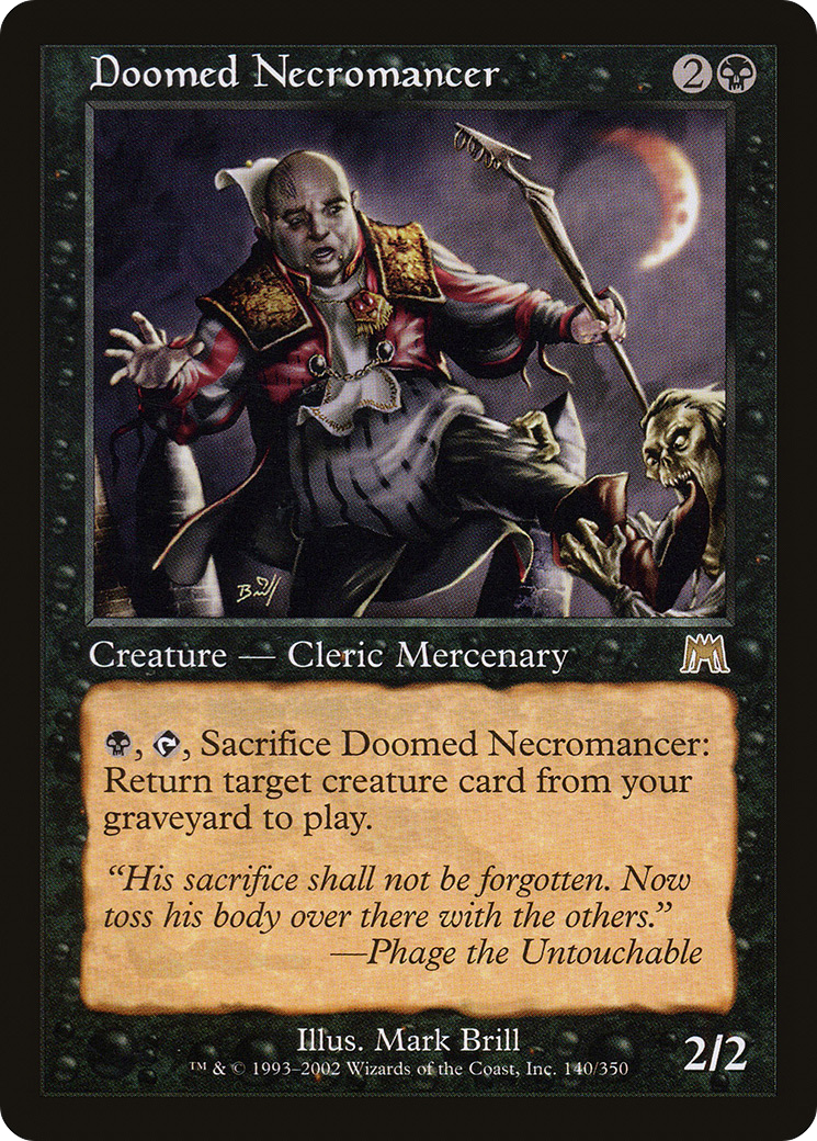 Doomed Necromancer (ONS-140) - Onslaught Foil