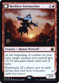 Reckless Stormseeker (PRE-157S) - Innistrad: Midnight Hunt Promos: (Double Faced Transform) Foil