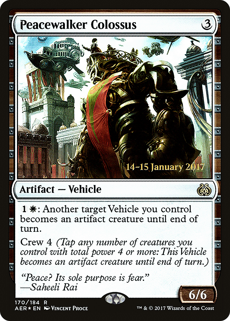Peacewalker Colossus (PRE-170S) - Aether Revolt Promos Foil