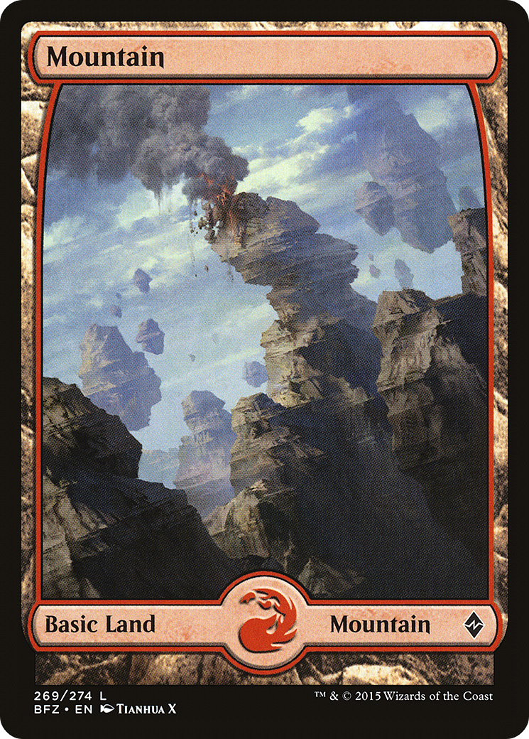 Mountain (269) - Full Art (BFZ-269) - Battle for Zendikar