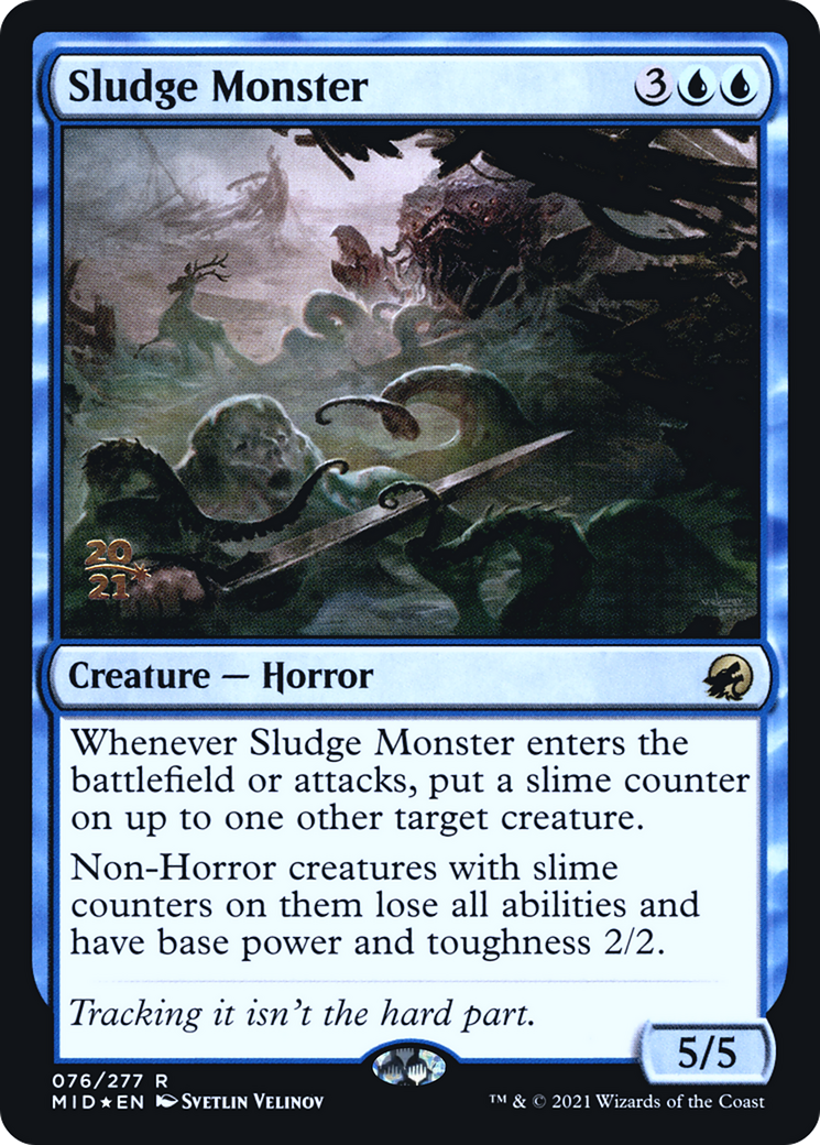 Sludge Monster (PRE-076) - Innistrad: Midnight Hunt Promos Foil
