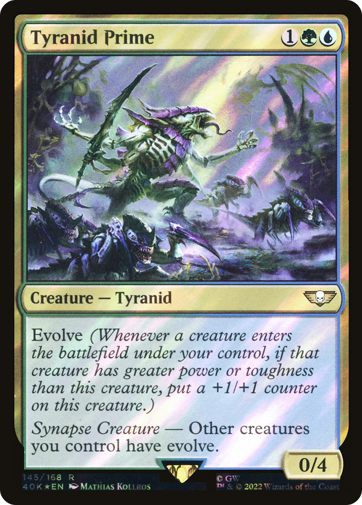 Tyranid Prime (Surge Foil) (40K-145) - Warhammer 40,000 Commander Foil