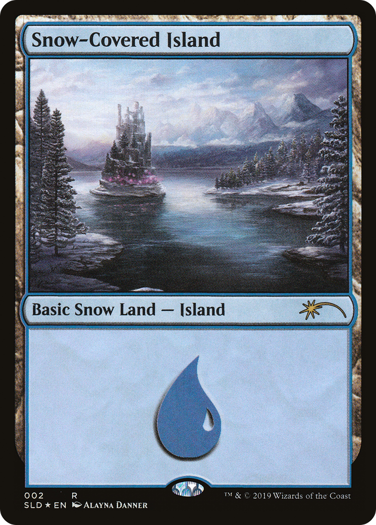 Snow-Covered Island (2) (SLD-002) - Secret Lair Drop Foil