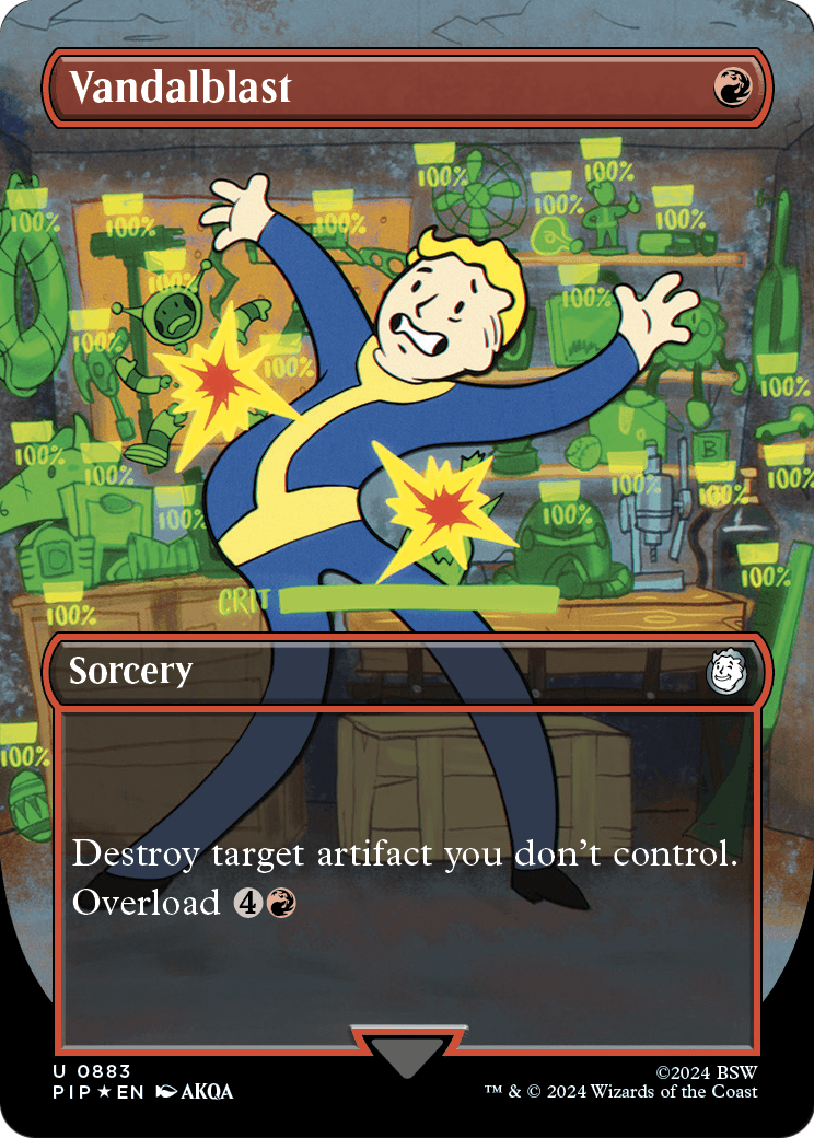 Vandalblast (Borderless) (Surge Foil) (PIP-883) - Fallout Foil