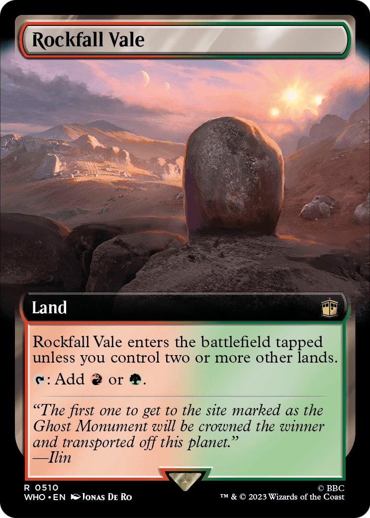 Rockfall Vale (Extended Art) (WHO-510) - Doctor Who: (Extended Art)