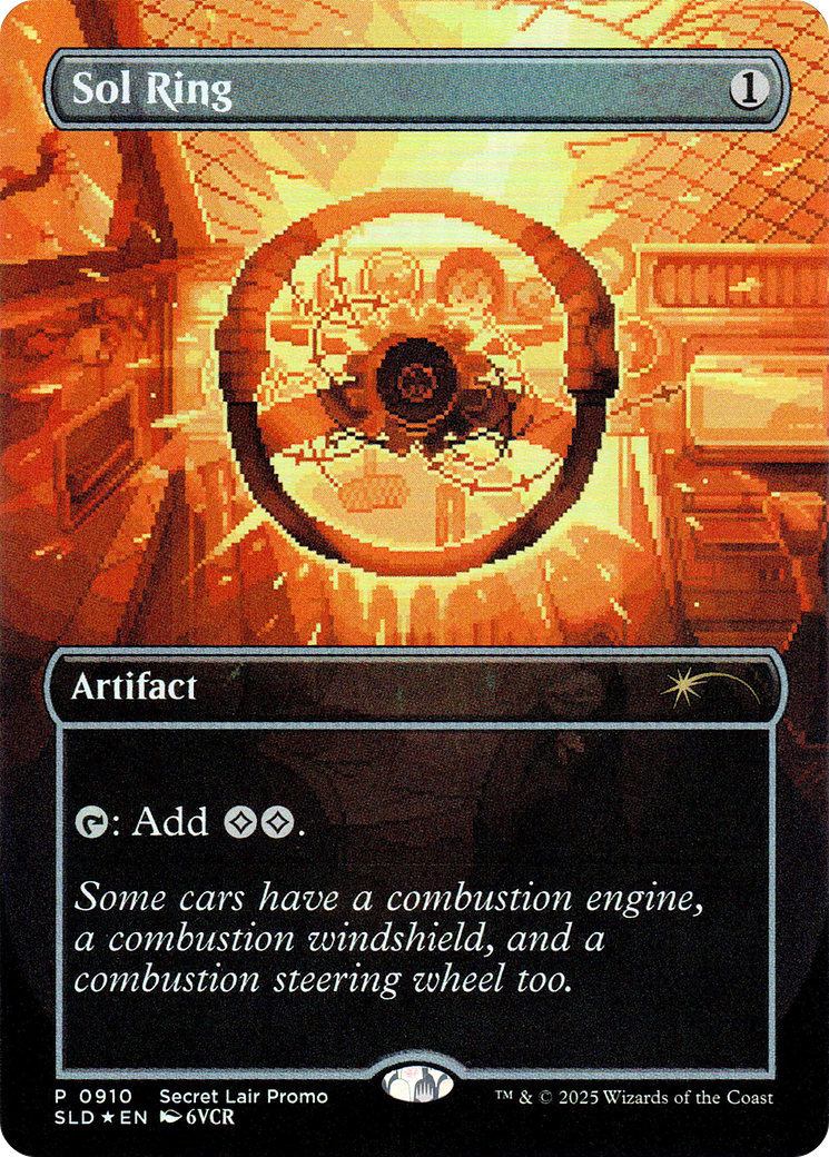 Sol Ring (0910) (Rainbow Foil) (SLD-910) - Secret Lair Drop (Borderless) Foil