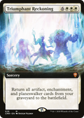 Triumphant Reckoning (Extended Art) (CMR-628) - Commander Legends: (Extended Art) Foil