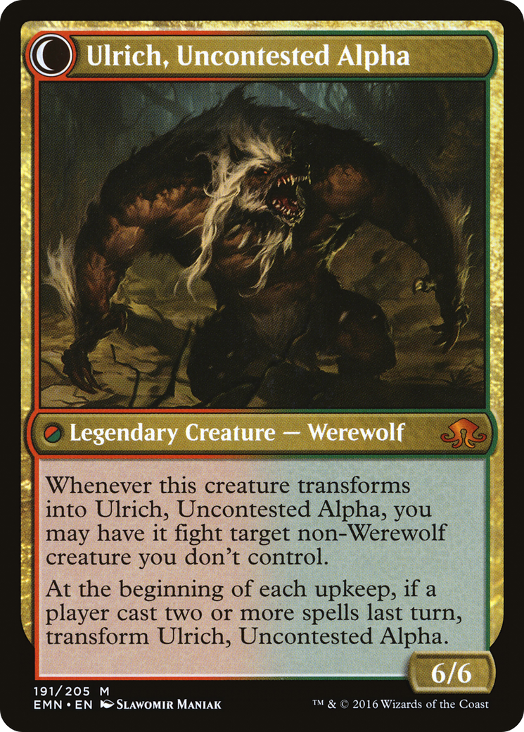 Ulrich of the Krallenhorde (EMN-191) - Eldritch Moon: (Double Faced Transform) Foil