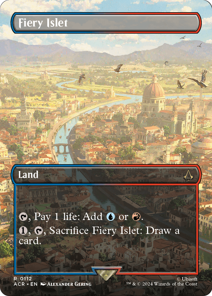 Fiery Islet (Borderless) (ACR-112) - Assassin's Creed Foil