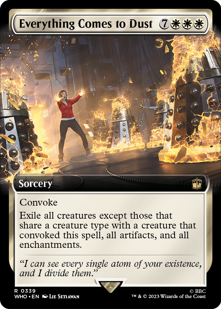 Everything Comes to Dust (Extended Art) (WHO-339) - Doctor Who: (Extended Art) Foil