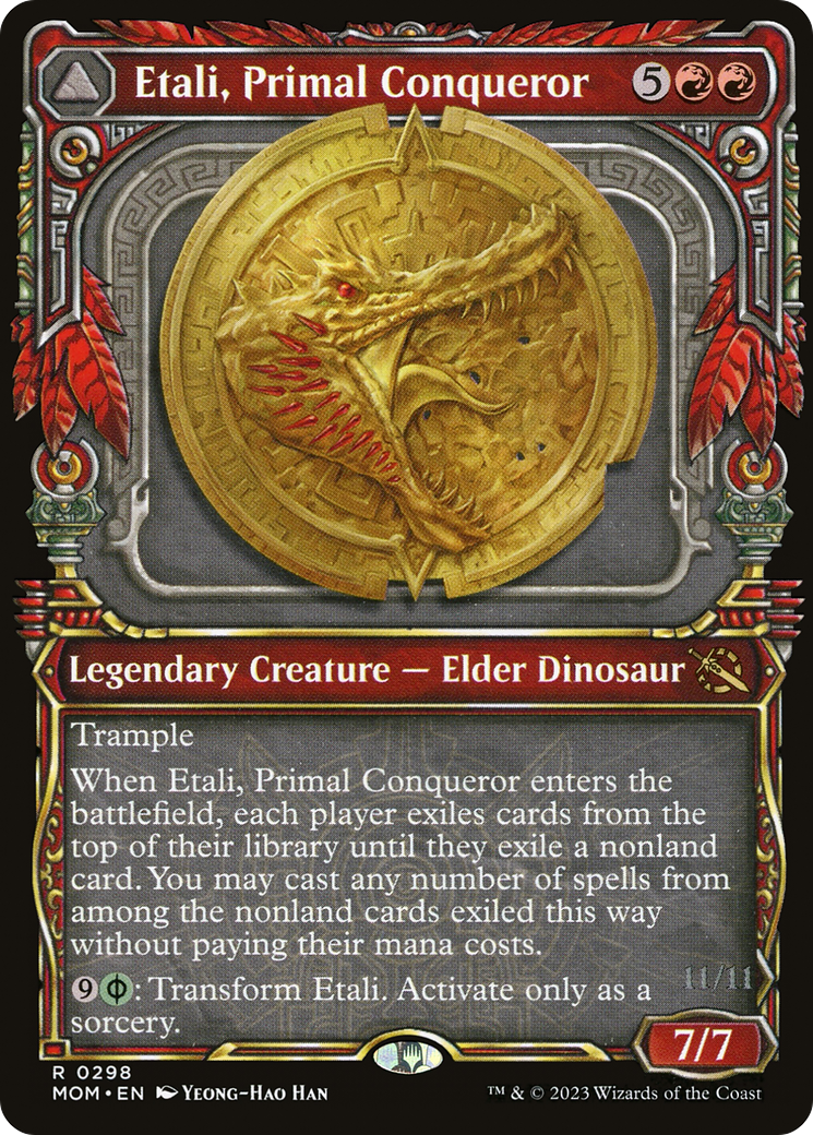 Etali, Primal Conqueror (Showcase) (MOM-298) - March of the Machine: (Showcase)