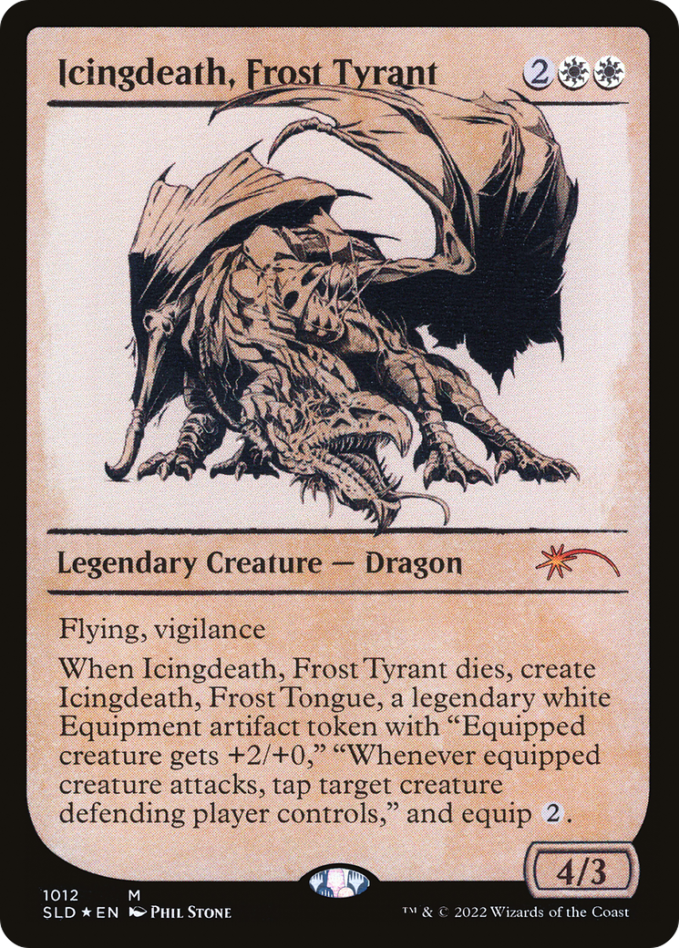 Icingdeath, Frost Tyrant (Showcase) (SLD-1012) - Secret Lair Drop: (Showcase) Foil