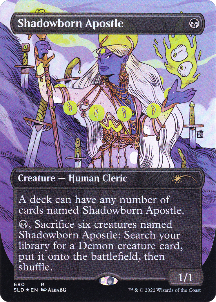Shadowborn Apostle (680) (SLD-680) - Secret Lair Drop: (Full Art) (Borderless) Foil