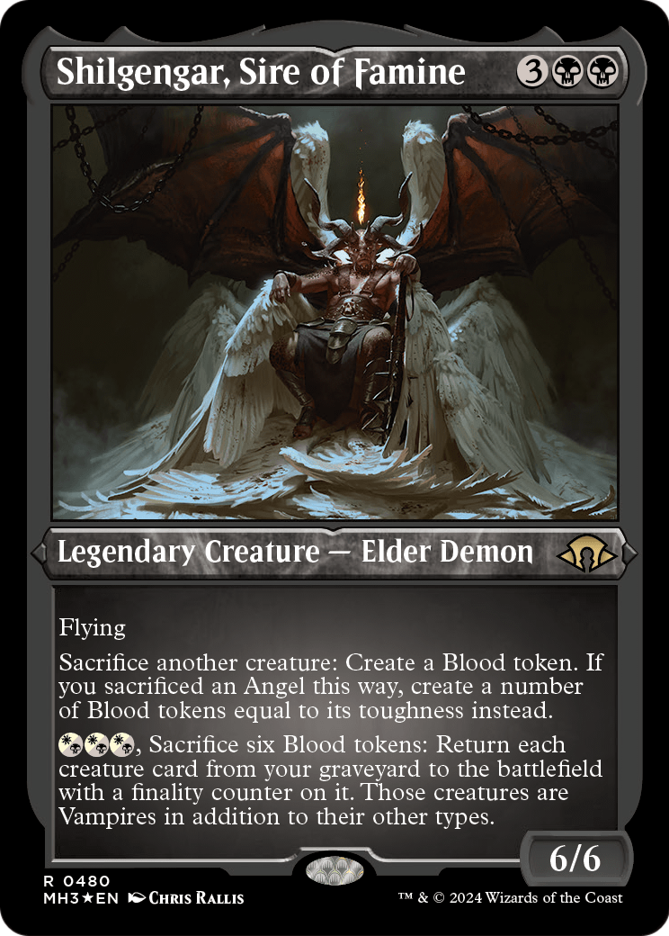 Shilgengar, Sire of Famine (Foil Etched) (MH3-480) - Modern Horizons 3 Foil
