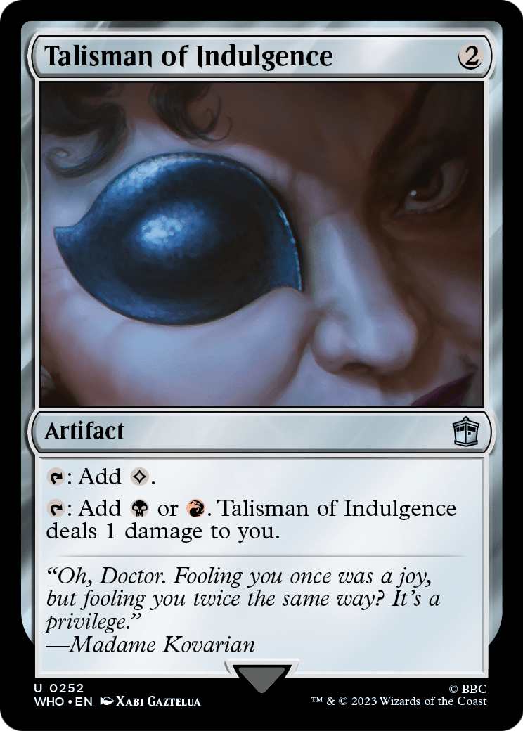 Talisman of Indulgence (WHO-252) - Doctor Who