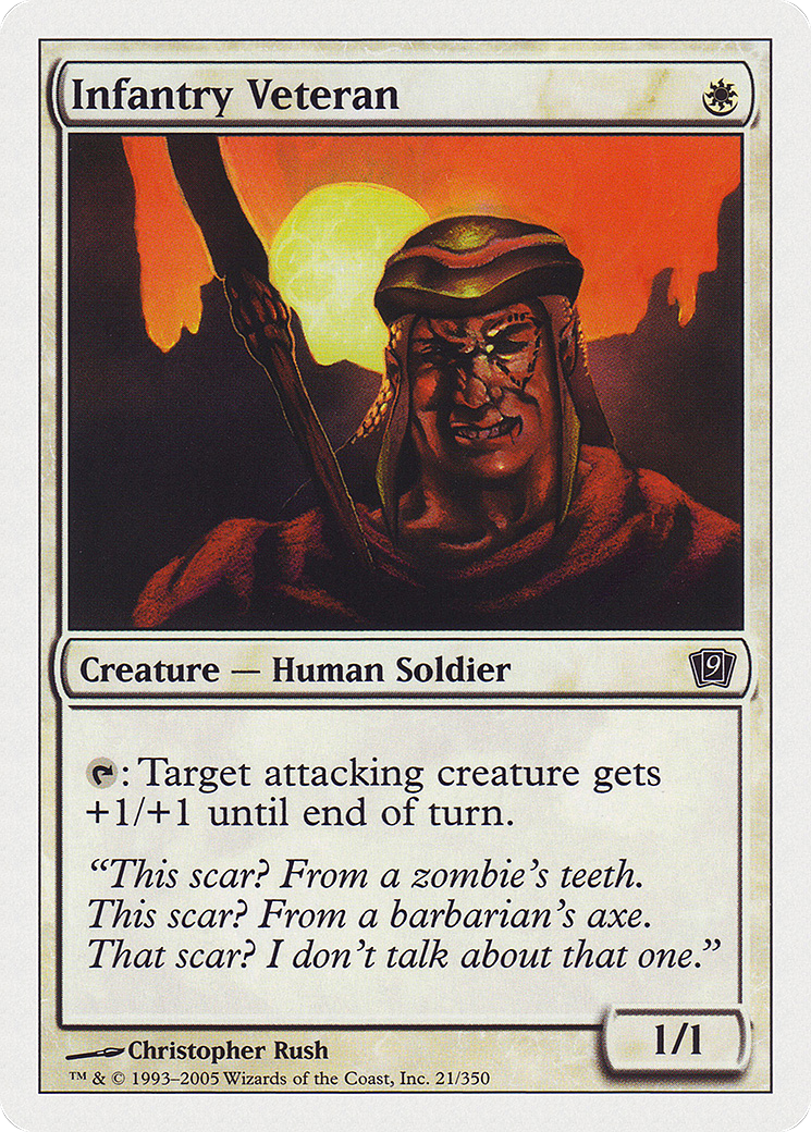 Infantry Veteran (9ED-021) - 9th Edition Foil