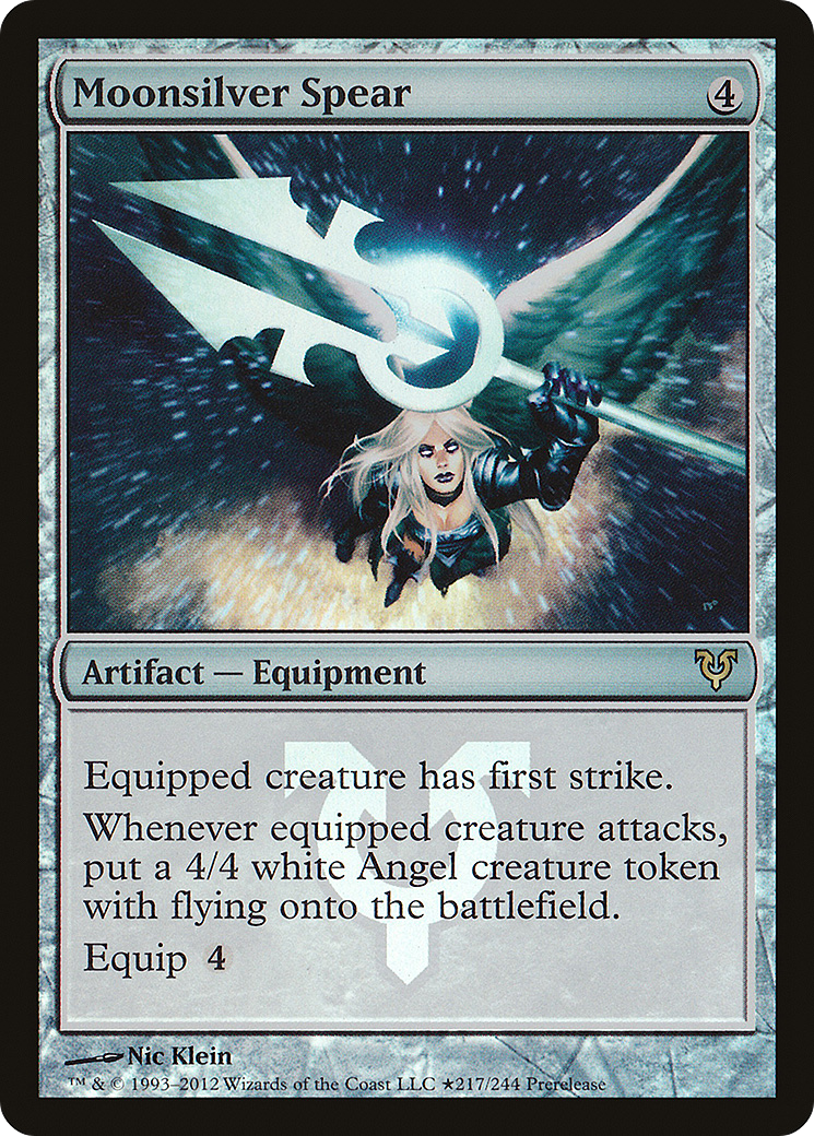 Moonsilver Spear (PRE-217★) - Avacyn Restored Promos Foil