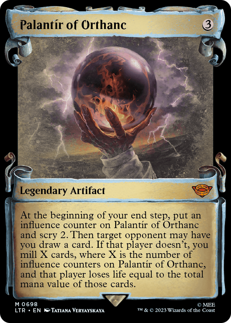 Palantir of Orthanc (Showcase Scrolls) (LTR-698) - The Lord of the Rings: Tales of Middle-earth: (Showcase) Foil