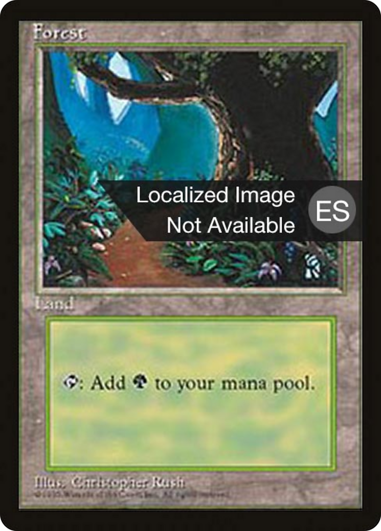 Forest (B) (4BB-175) - Fourth Edition Foreign Black Border