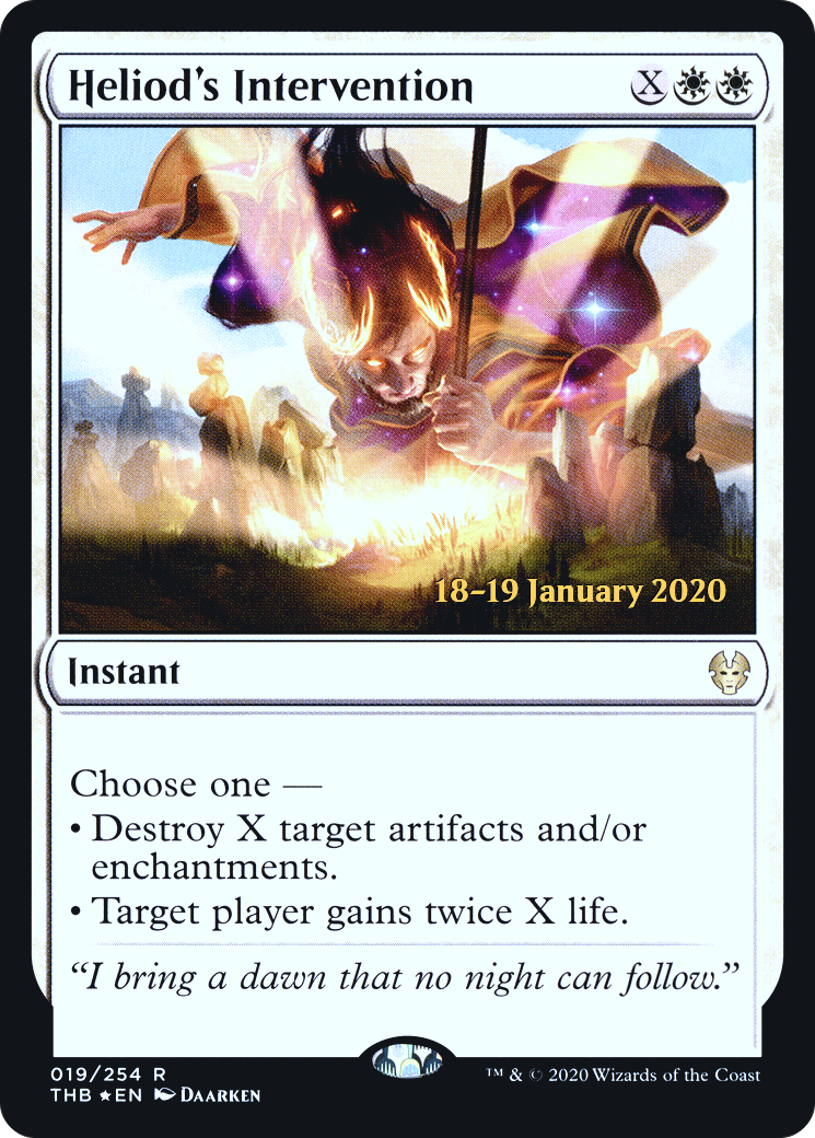 Heliod's Intervention (PRE-19S) - Theros Beyond Death Promos Foil