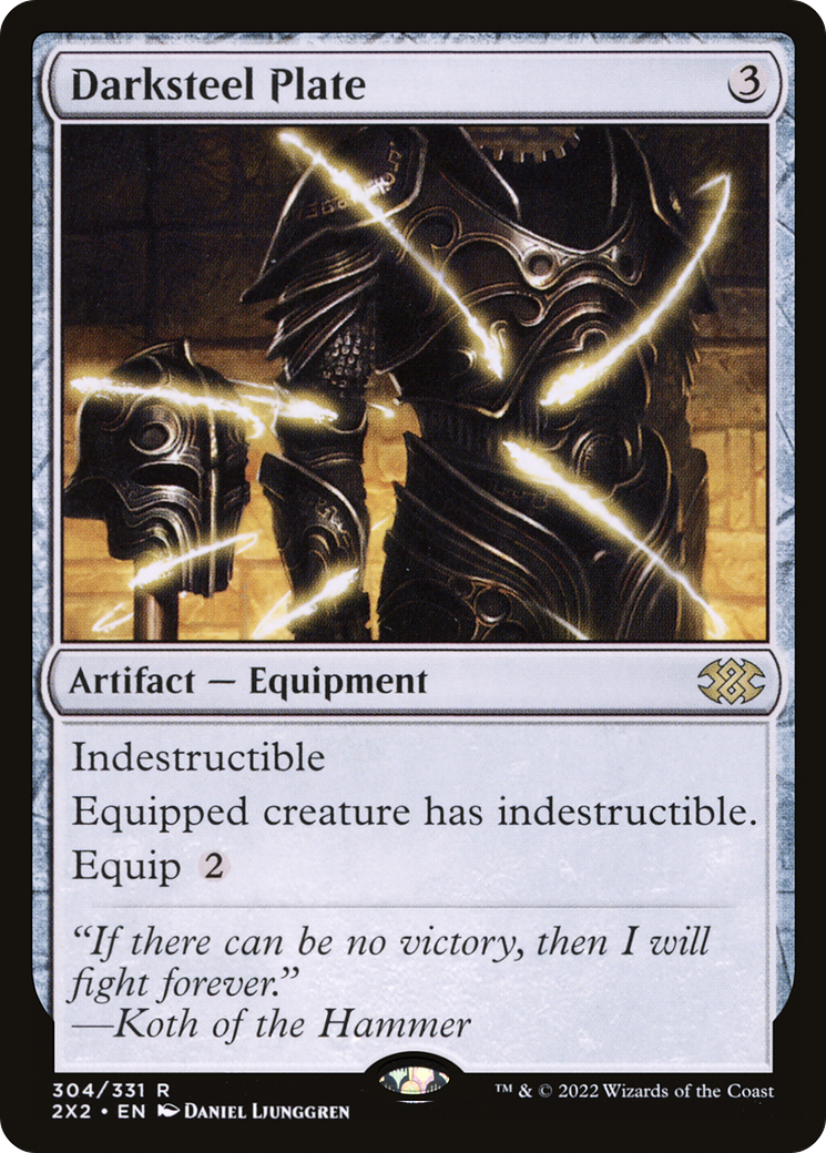 Darksteel Plate (2X2-304) - Double Masters 2022