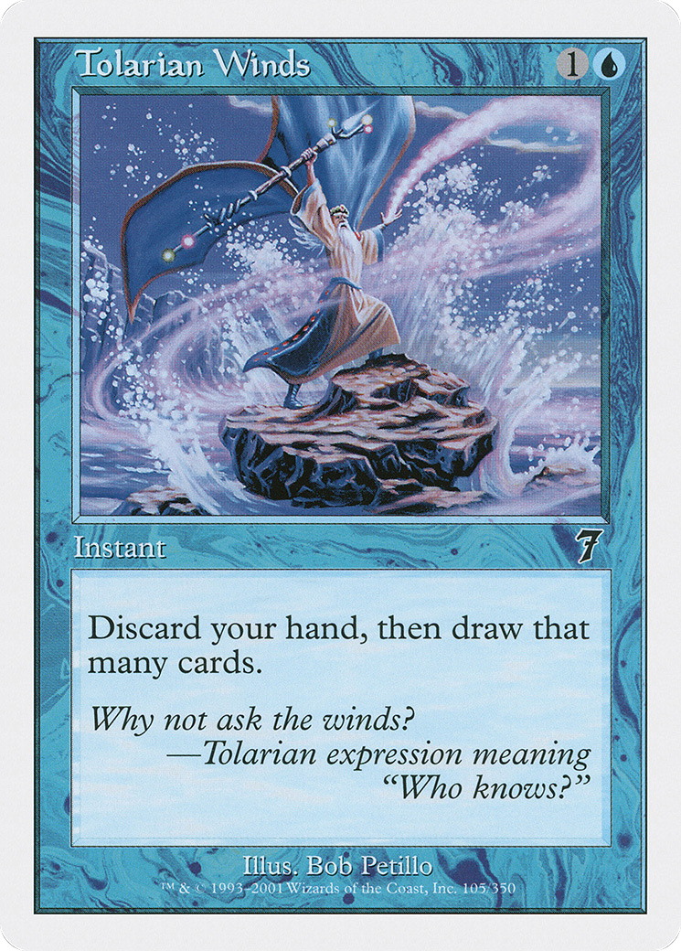Tolarian Winds (7ED-105) - 7th Edition Foil