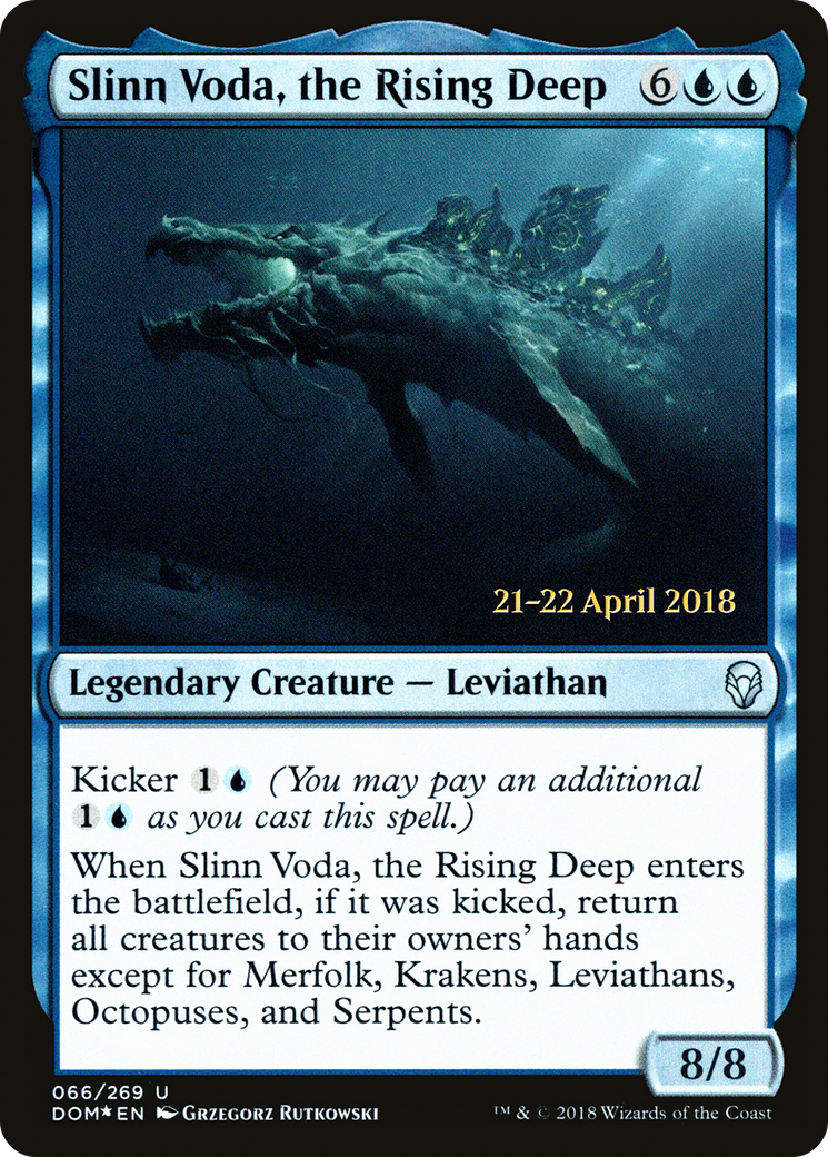 Slinn Voda, the Rising Deep (PRE-66S) - Dominaria Promos Foil