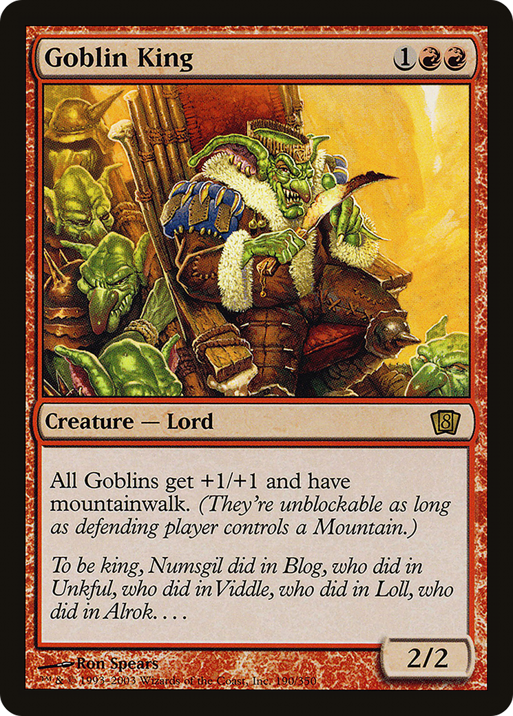 Goblin King (8ED-190) - 8th Edition