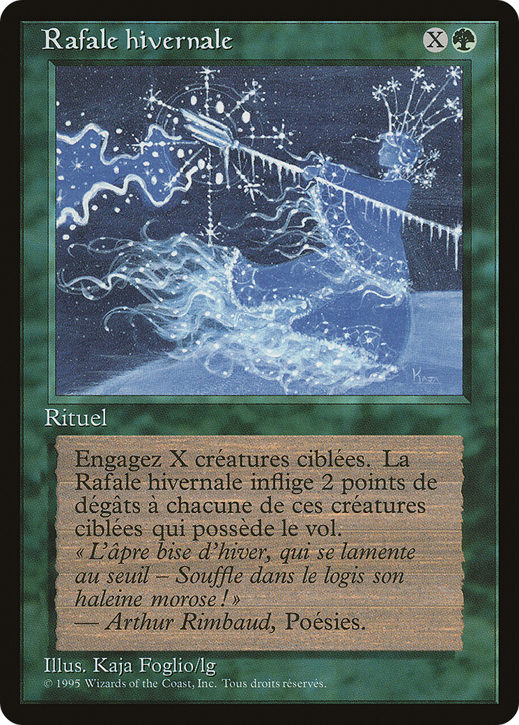 Winter Blast (French) - "Rafale hivernale" (REN-) - Renaissance