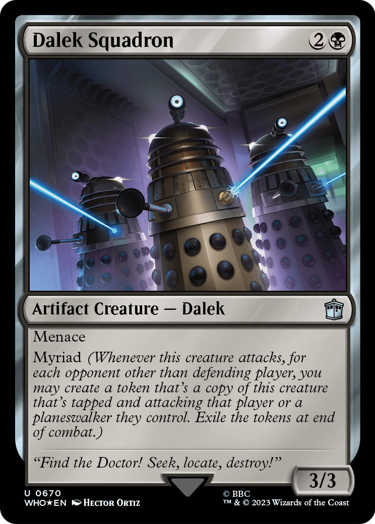 Dalek Squadron (Surge Foil) (WHO-670) - Doctor Who Foil