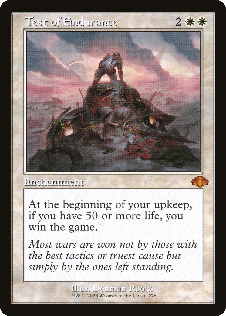 Test of Endurance (Retro Frame) (DMR-276) - Dominaria Remastered