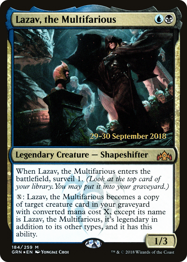 Lazav, the Multifarious (PRE-184S) - Guilds of Ravnica Promos Foil