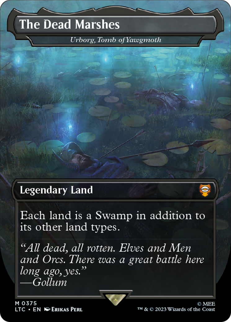 The Dead Marshes - Urborg, Tomb of Yawgmoth (LTC-375) - Tales of Middle-earth Commander / The Dead Marshes (Borderless) Foil